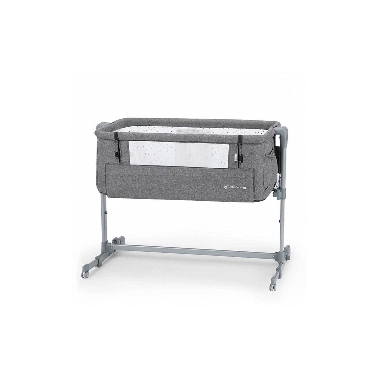KINDERKRAFT - Cuna Colecho NESTE UP Grey Melange KINDERKRAFT