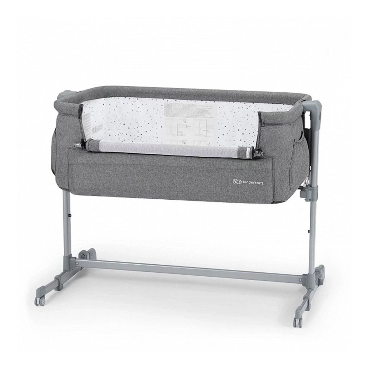 KINDERKRAFT - Cuna Colecho NESTE UP Grey Melange KINDERKRAFT