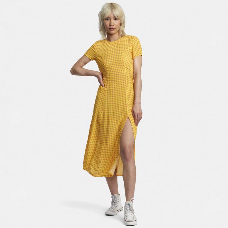 RVCA - Vestido Mujer Dreamscape Wvdr Amarillo RVCA