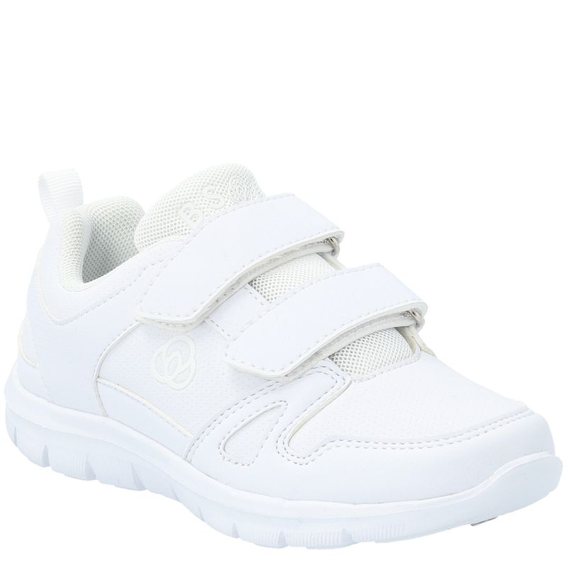 BSOUL - Zapatilla Escolar Niños BTS 2 Velcro II Blanco BSOUL