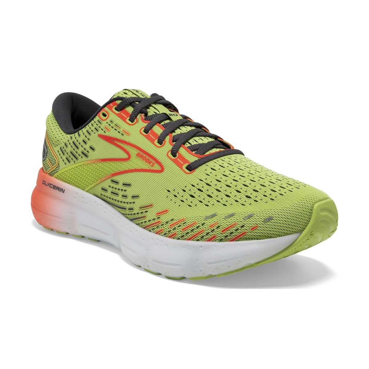 BROOKS - Zapatilla Hombre Glycerin 20 Verde Limón BROOKS