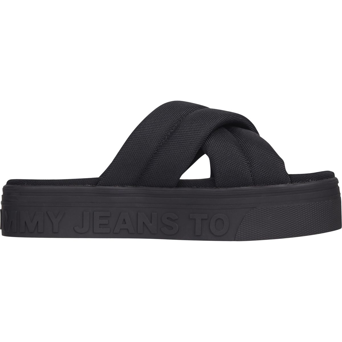 TOMMY HILFIGER - Sandalias Cross Con Logo Negro Tommy Hilfiger