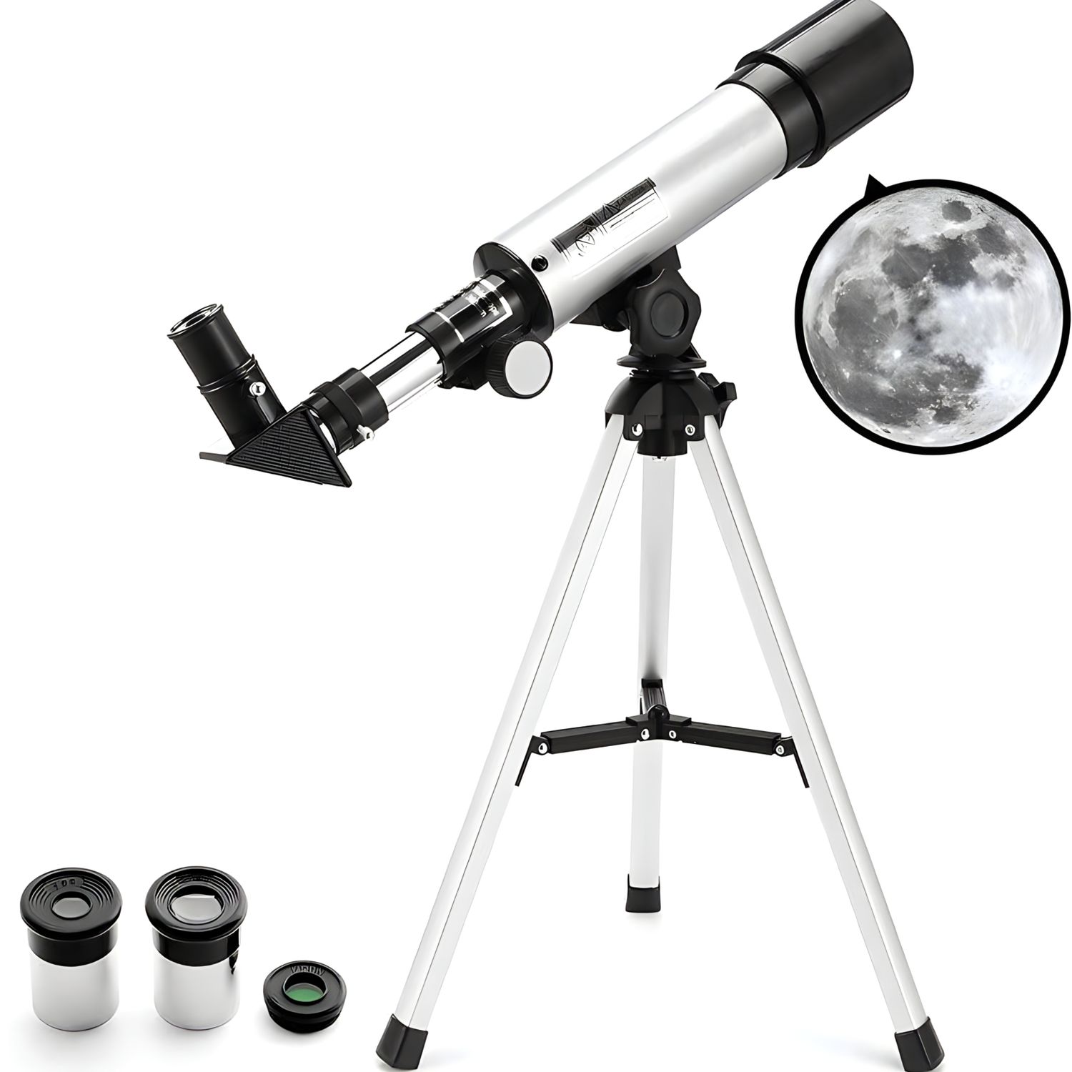 ACTUAL Telescopio Astronómico Monocular Con Trípode Zoom 90x