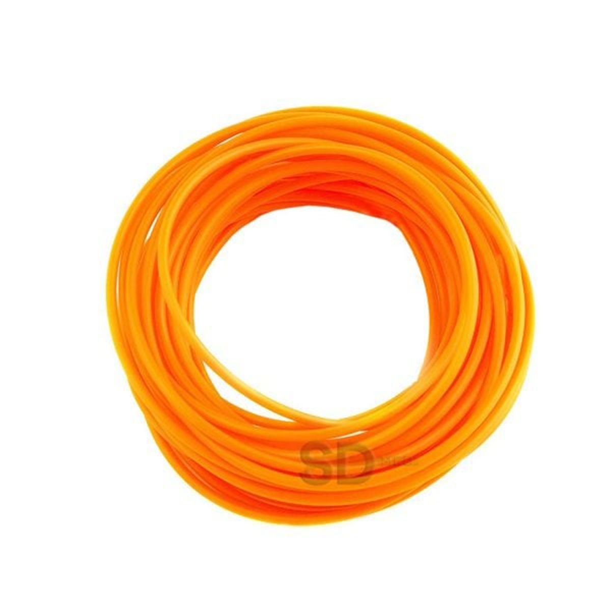 SDFIT - 10 mts Tubo Elástico x Metro – RESISTENCIA 3 NARANJO 6x9mm…