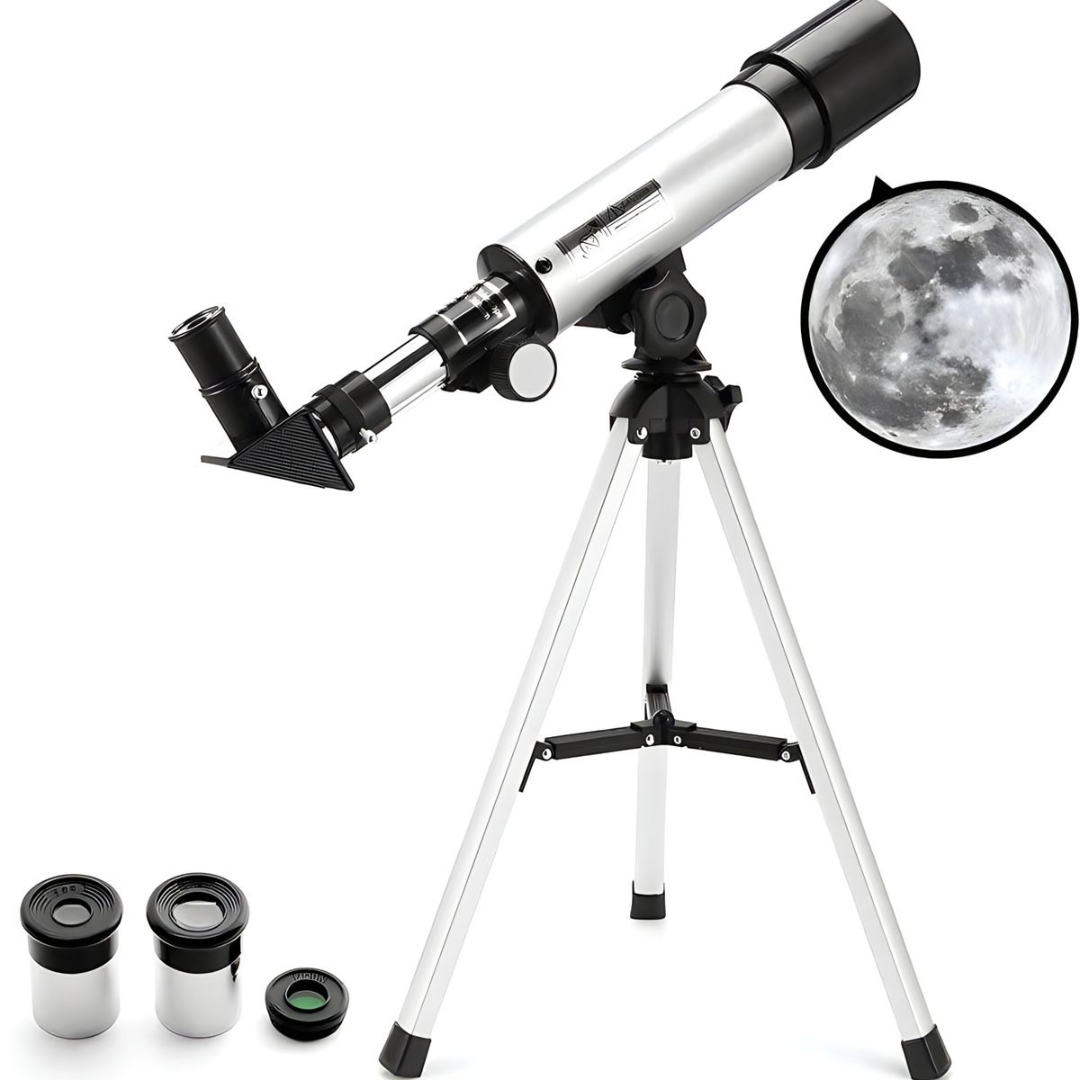 ACTUAL - Telescopio Astronómico Monocular Niños Principiantes Trípode Zoom 90x