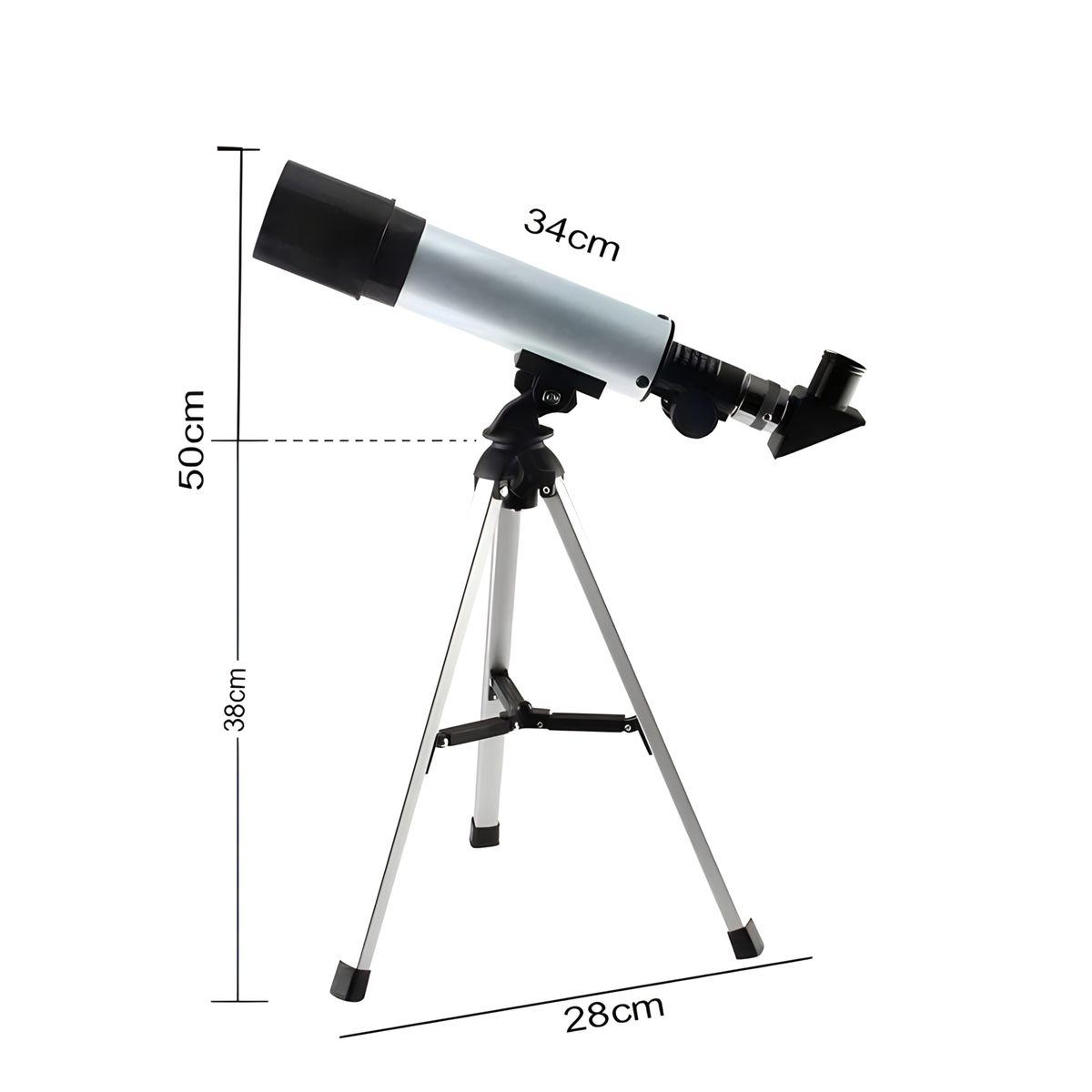 ACTUAL - Telescopio Astronómico Monocular Niños Principiantes Trípode Zoom 90x