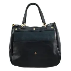 MAILEA - Cartera ecocuero grande plegable para mujer negro