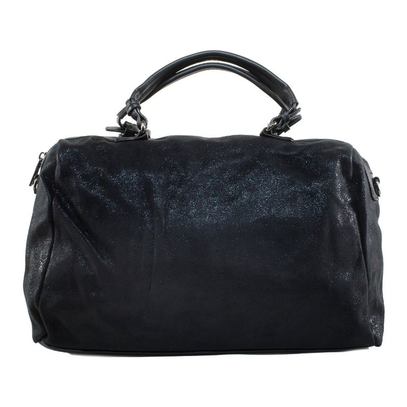 MAILEA - Cartera ecocuero mediana bauletto para mujer negro