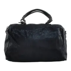 MAILEA - Cartera ecocuero mediana bauletto para mujer negro