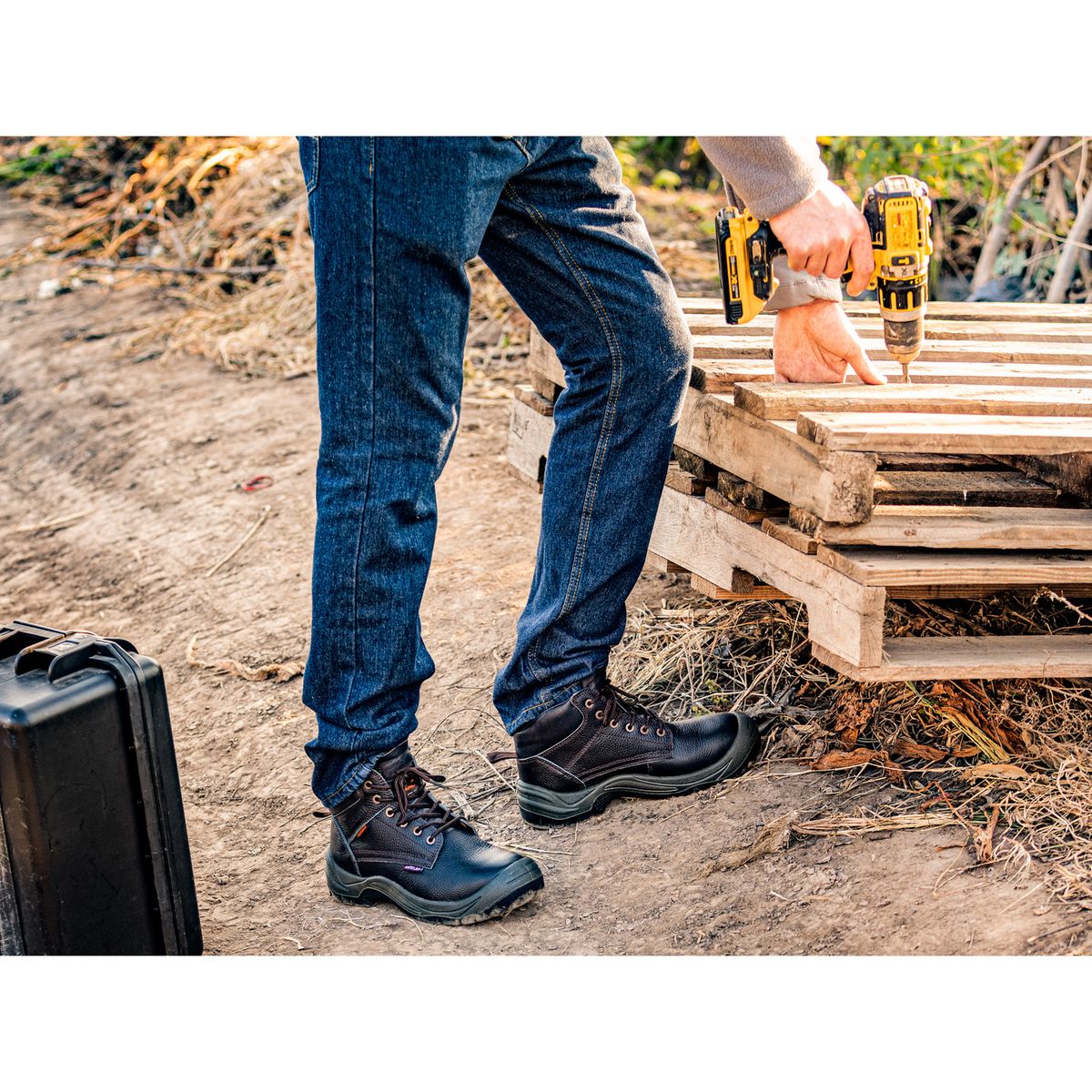 NORSEG - Zapato de seguridad NG570 AC Café Hombre Mujer NORSEG