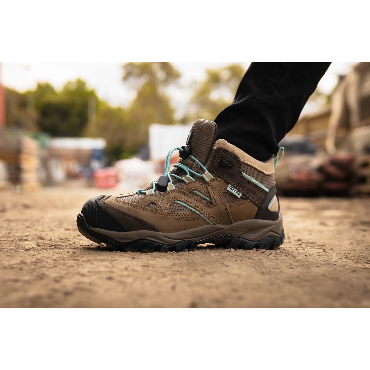 NORSEG - Zapato de Seguridad N Katrina T B Turquesa Mujer NORSEG