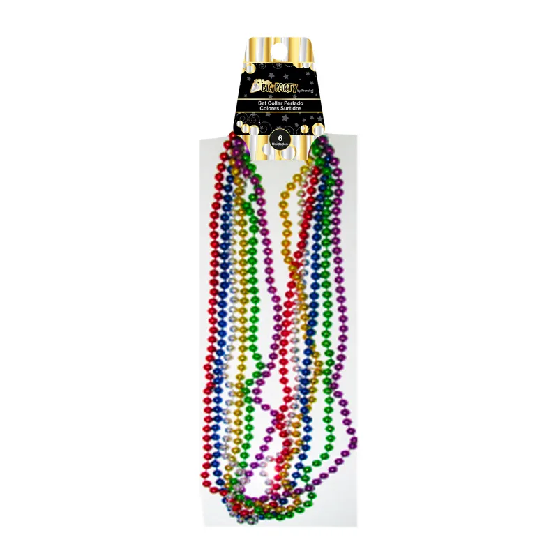 BIG PARTY - Set 6 Collar Perlados Color Surtido Big Party