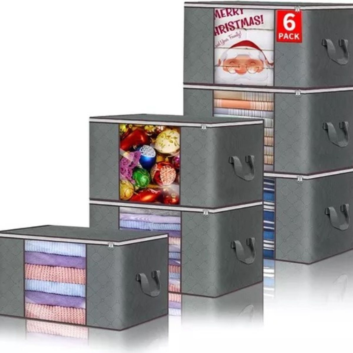 U BUY - 6 Unidades Organizador De Bolsas De Almacenamiento De Ropa