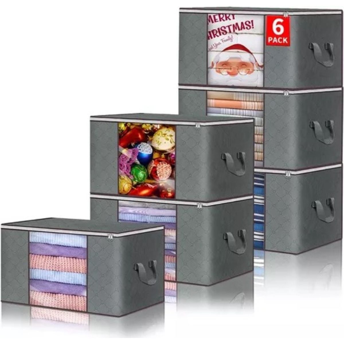 U BUY - 6 Unidades Organizador De Bolsas De Almacenamiento De Ropa