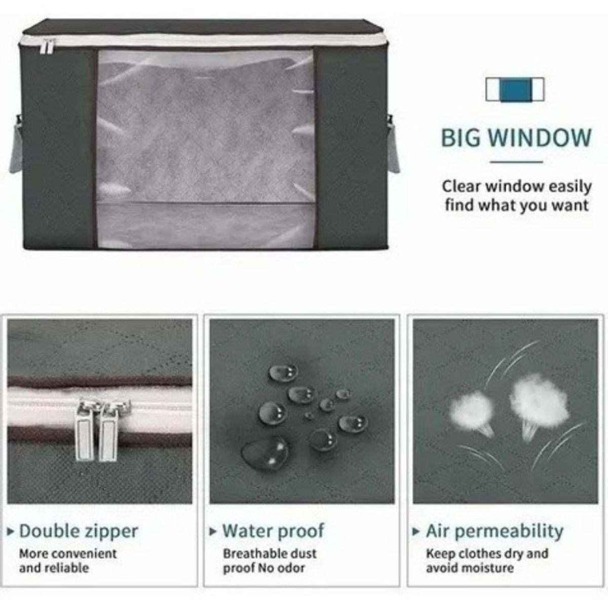 U BUY - 6 Unidades Organizador De Bolsas De Almacenamiento De Ropa