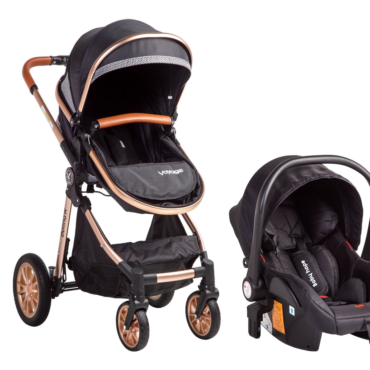 VOYAGE - Coche Travel System Bolina Limited Black_