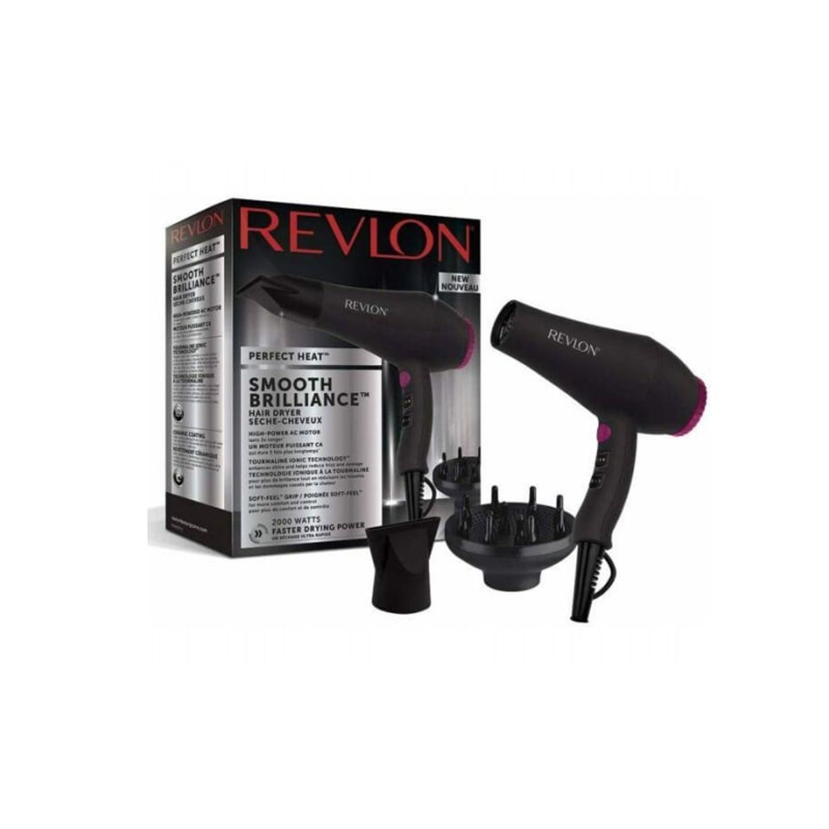 REVLON - Secador Pelo Cabello Revlon Smooth Brilliance 2000w REVLON