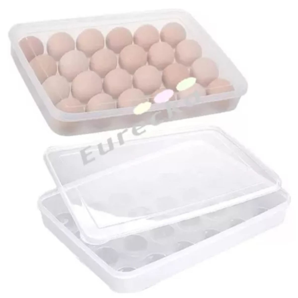 U BUY - Organizador De Huevos, Caja Para 24 Unidades Huevera
