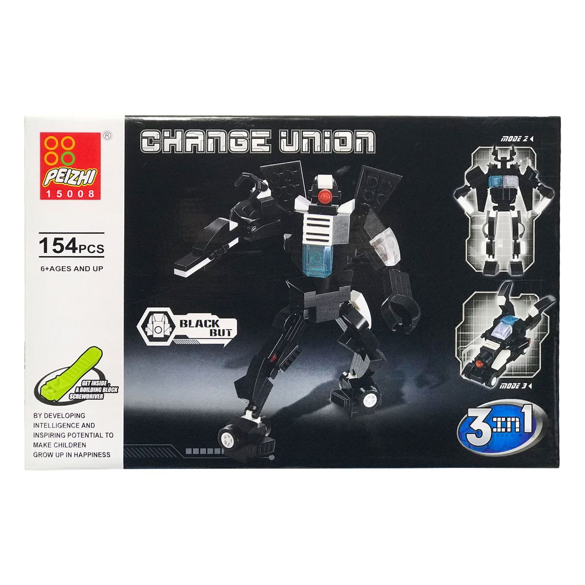 NOBEL TOYS - Armable Robot Transformers 154 Piezas 29x19cm