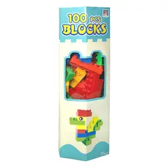 NOBEL TOYS - Set Bloques 100 Piezas En Caja 42x15 Cm