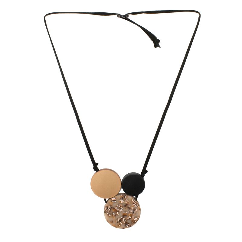 MAILEA - Collar 3 placas mujer acrílico