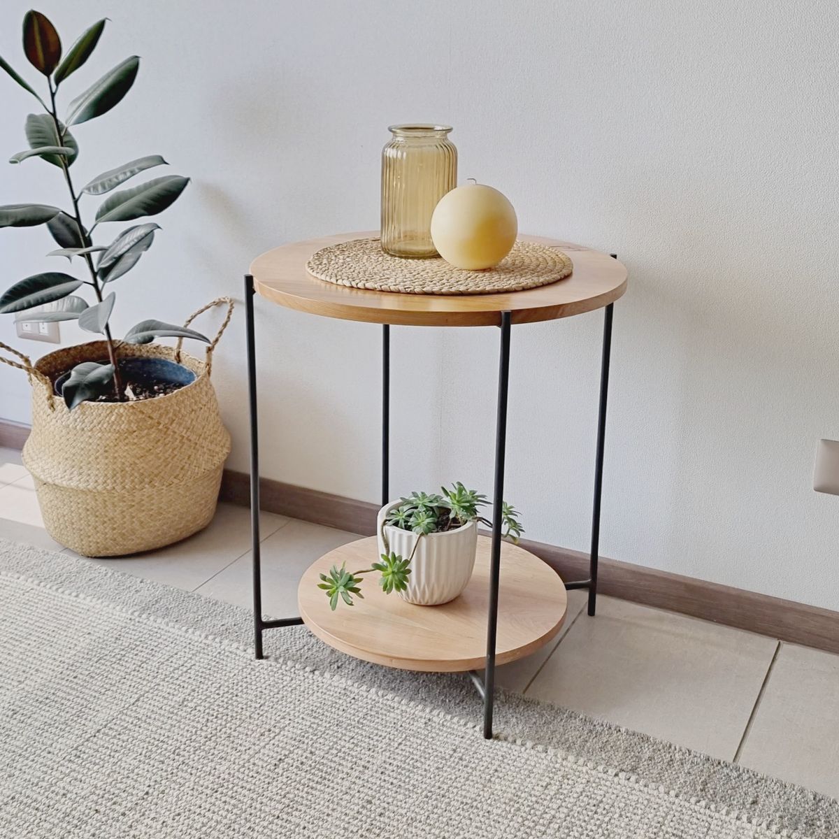 GENERICO - Mesa Lateral MLF08 Madera lenga