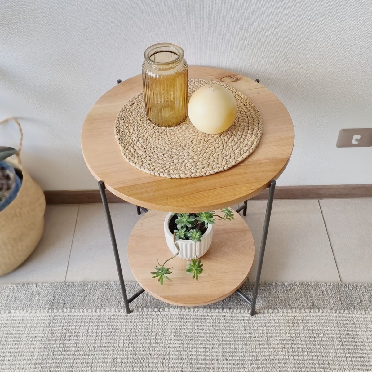 GENERICO - Mesa Lateral MLF08 Madera lenga