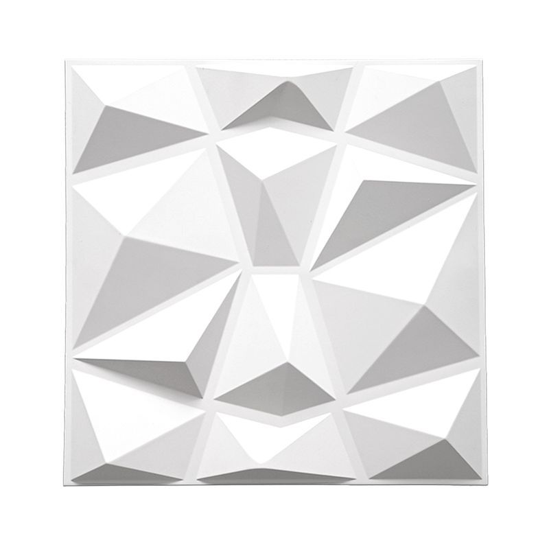 MERCAR RAY - Panel Decorativo 3D PVC Blanco 4m² 16 paneles 50x50cm