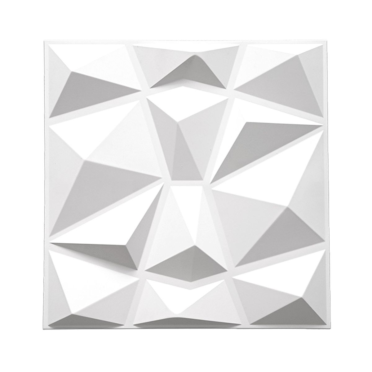 MERCAR RAY - Wall Panel Decorativo 3D PVC Diamond 4m² 16 paneles 50x50cm.