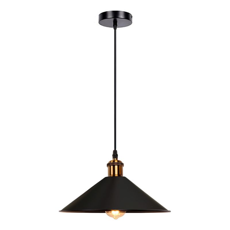 GENERICO - Lampara Colgante Vintage Tipo Campana Grande