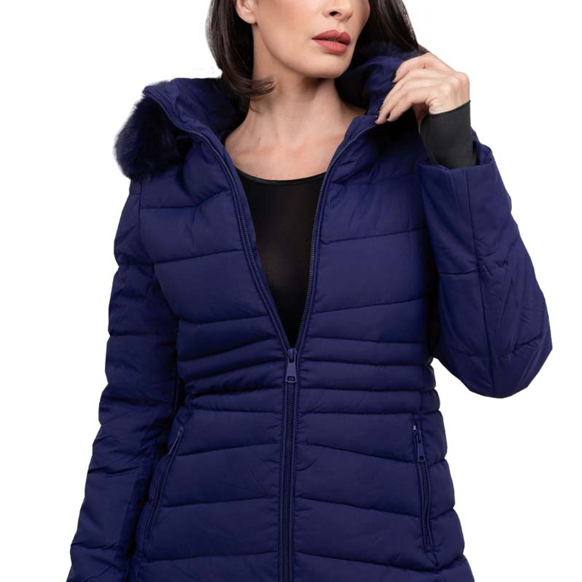 TODOPIEL - Parka Mujer Azul Marino Todopiel