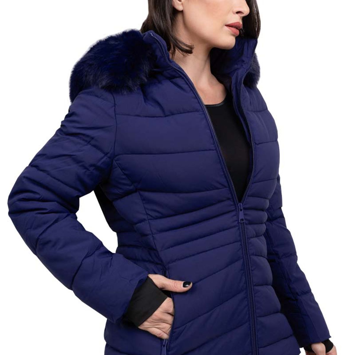 TODOPIEL - Parka Mujer Azul Marino Todopiel