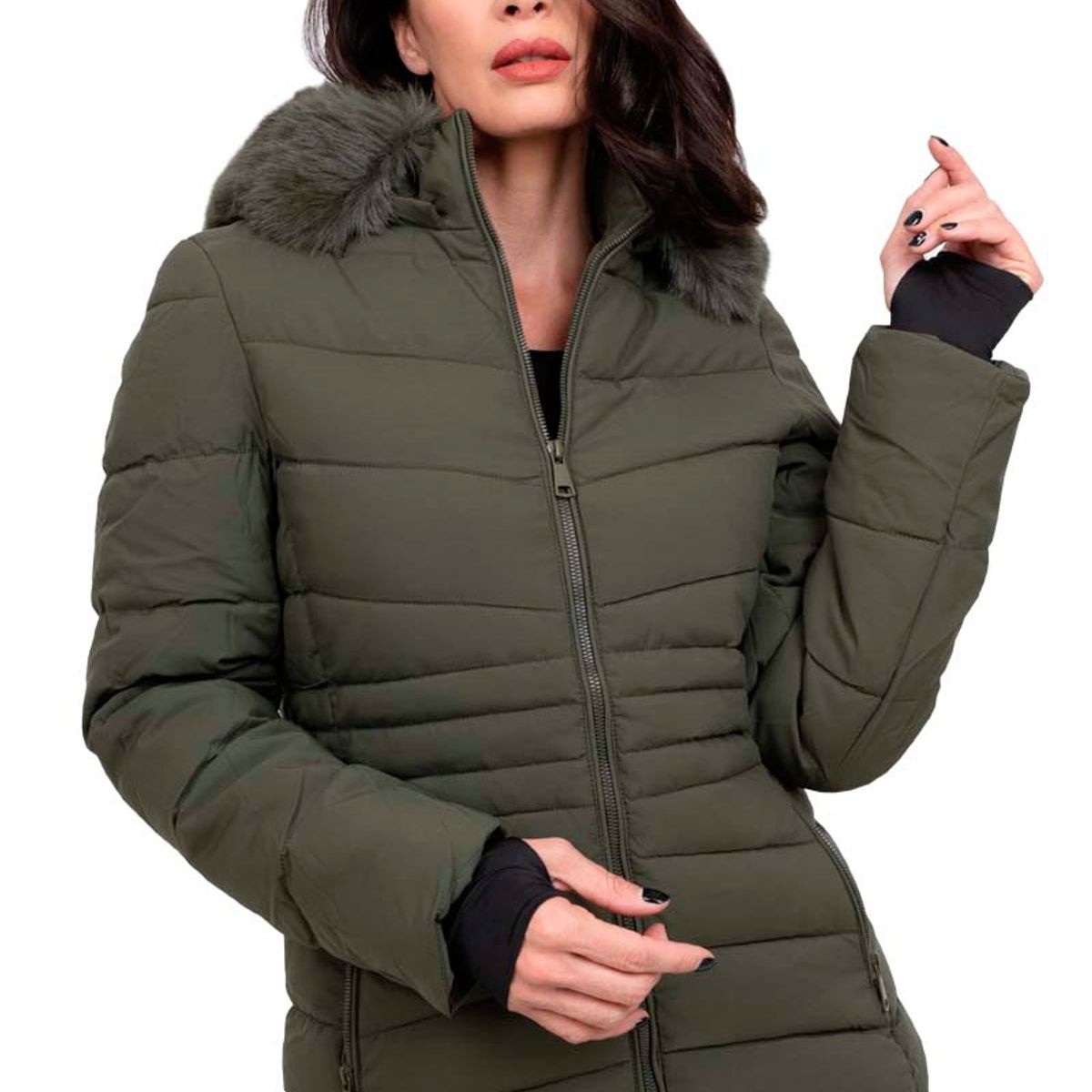 TODOPIEL - Parka Mujer Verde Todopiel