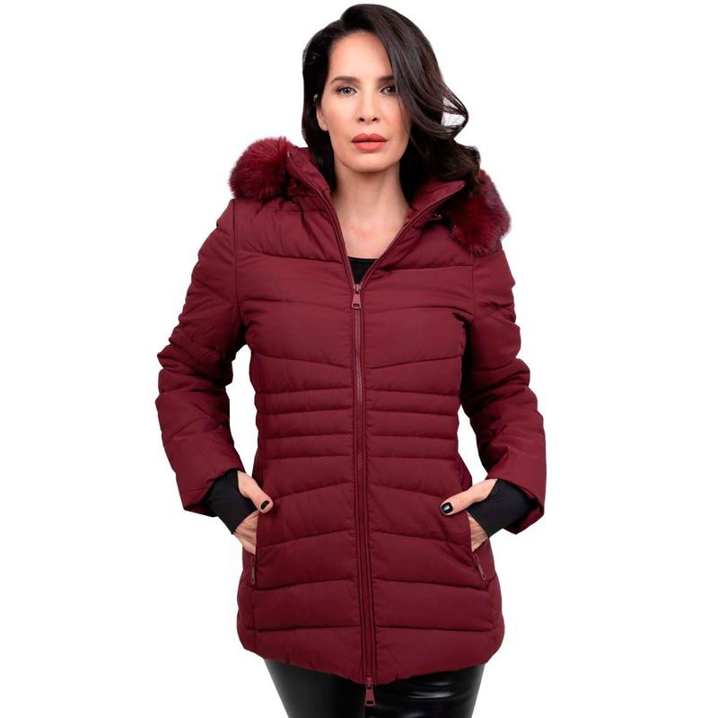 TODOPIEL - Parka Mujer Burdeo Todopiel