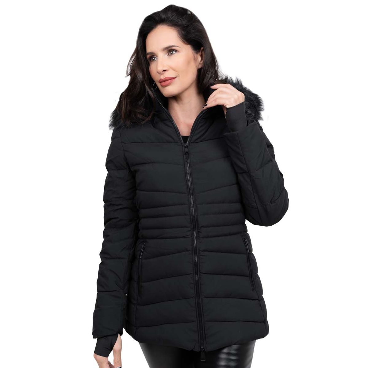 TODOPIEL - Parka Mujer Negro Todopiel