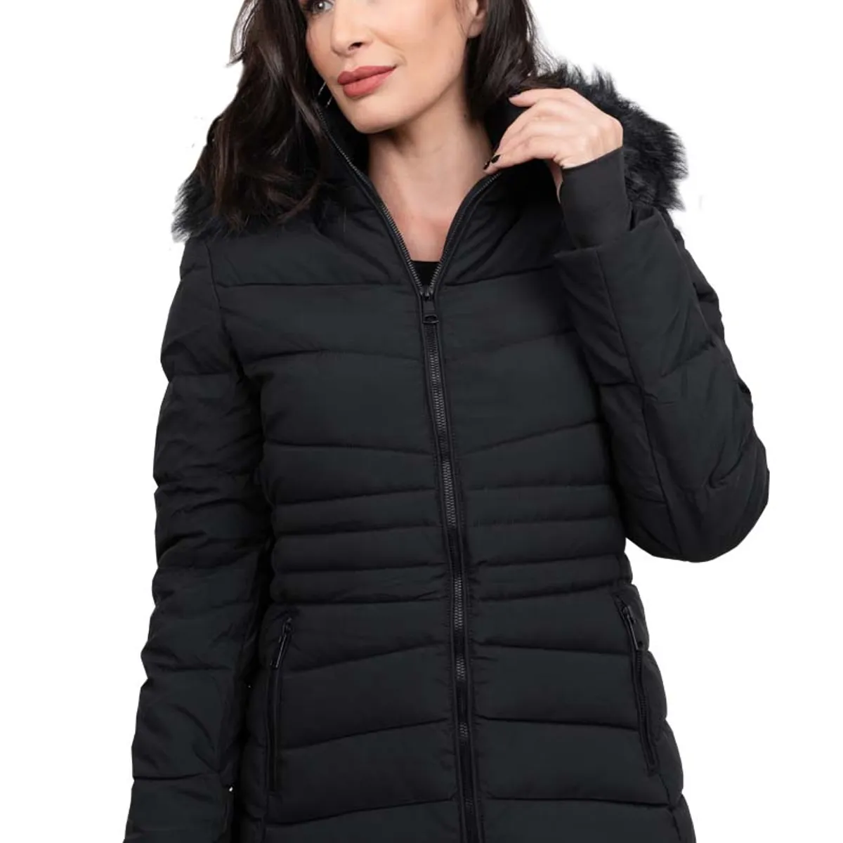 TODOPIEL - Parka Mujer Negro Todopiel