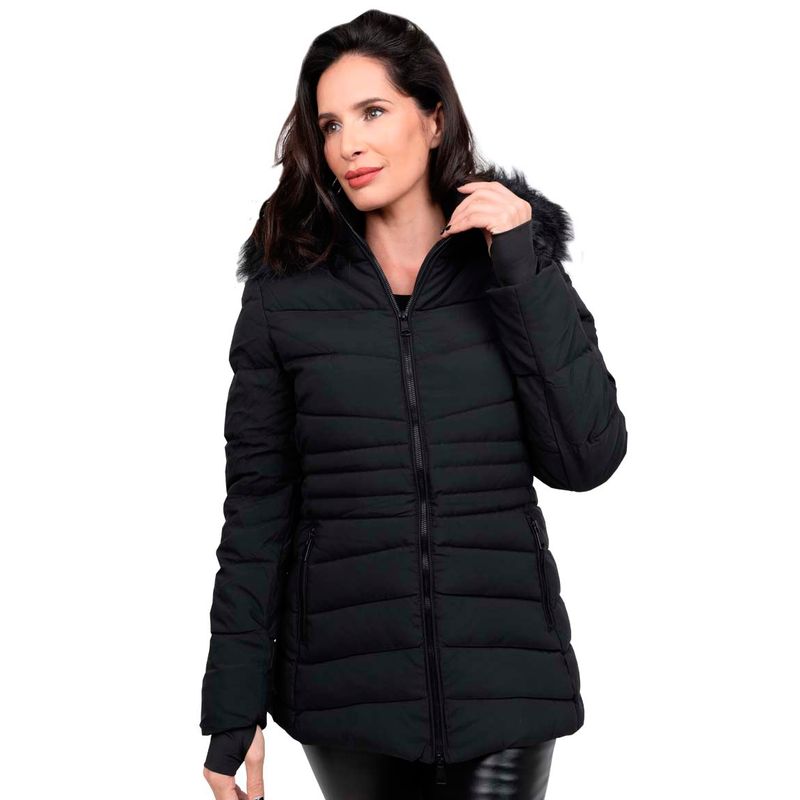 TODOPIEL - Parka Mujer Negro Todopiel