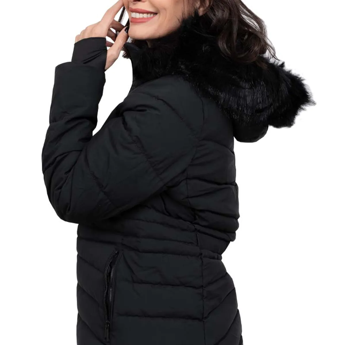 TODOPIEL - Parka Mujer Negro Todopiel