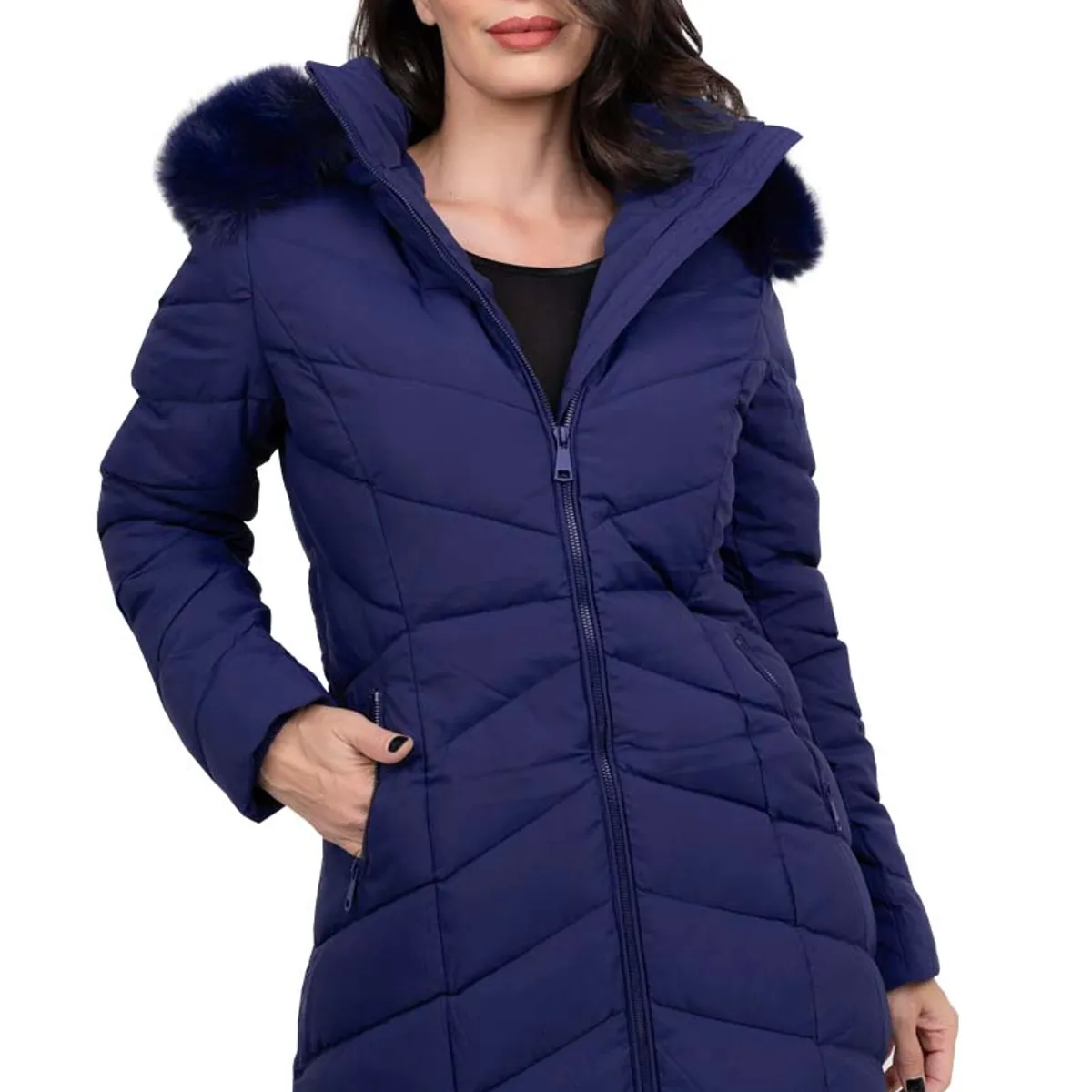 TODOPIEL - Parka Mujer Azul Marino Todopiel