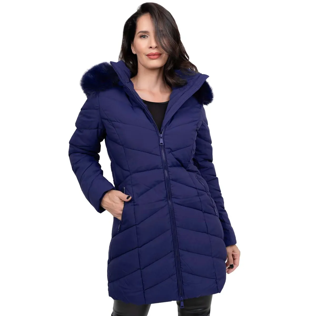 TODOPIEL - Parka Mujer Azul Marino Todopiel