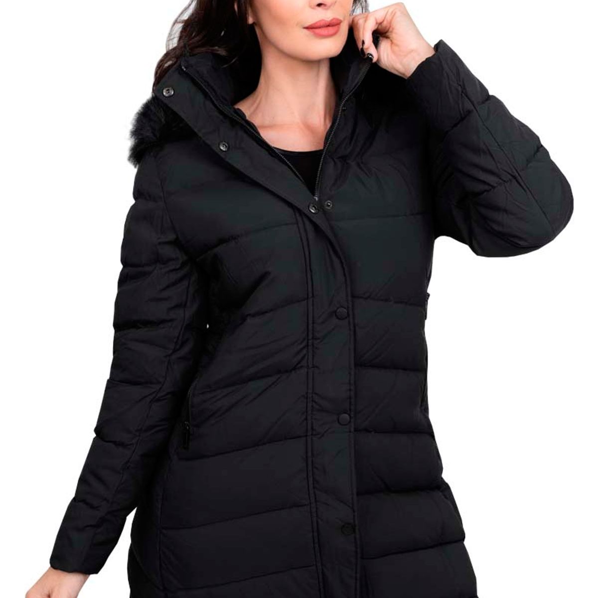 TODOPIEL - Parka Mujer Negro Todopiel