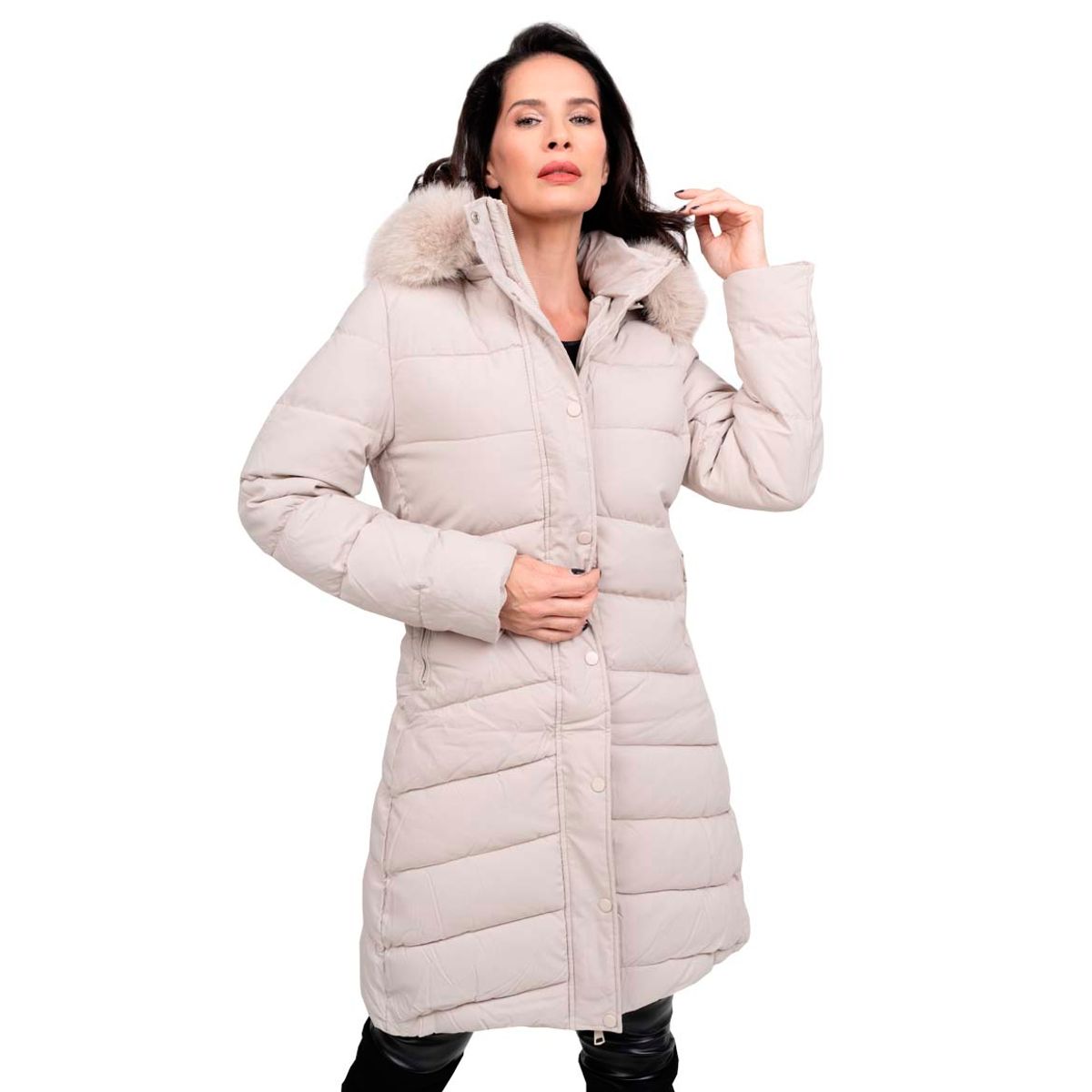 TODOPIEL - Parka Mujer Beige Todopiel