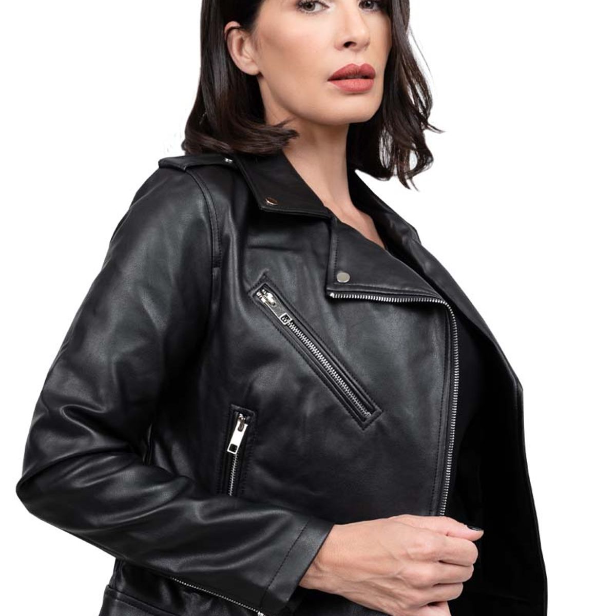 TODOPIEL - Chaqueta de Ecocuero Mujer Negro Todopiel