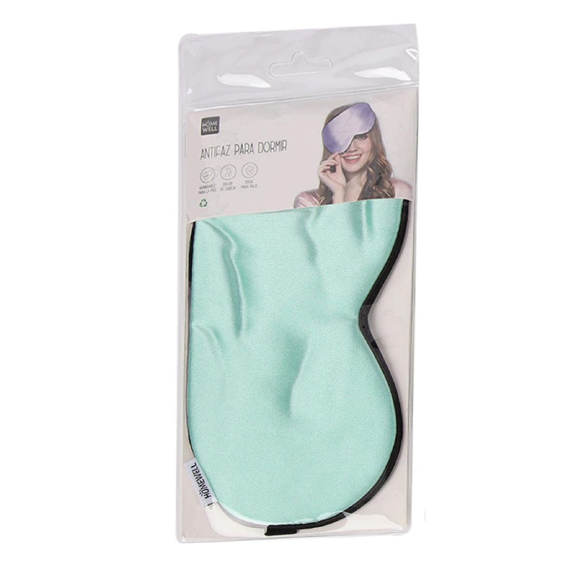 HOMEWELL - Antifaz para Dormir Verde Menta HOMEWELL