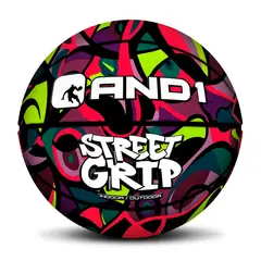 AND1 - Balón de cuero Street Grip Basketball Multicolor