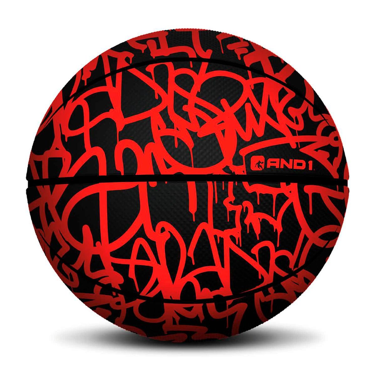AND1 - Balón And1 Xcelerate Graffiti Basketball Rojo