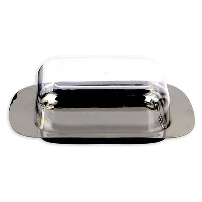 Imagen 2 del producto Mantequillero Metal con Tapa Acrílico 18.5x12x5cm