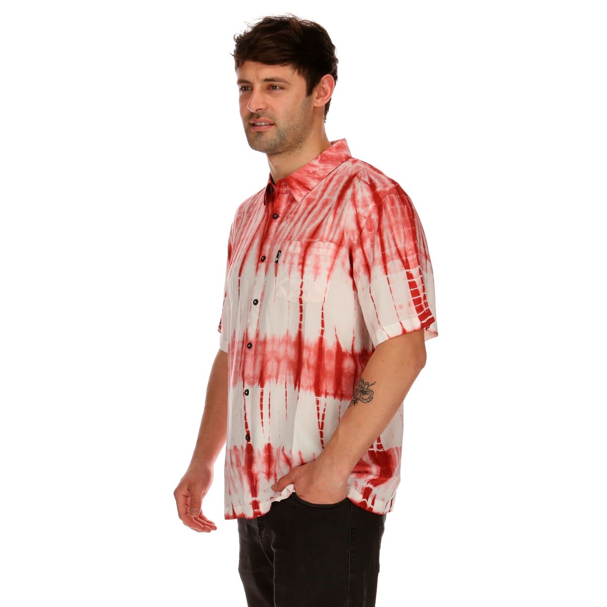 7VEINTE - Camisa M/C Hombre Tide Dye Ss Rojo 7Veinte 7VEINTE