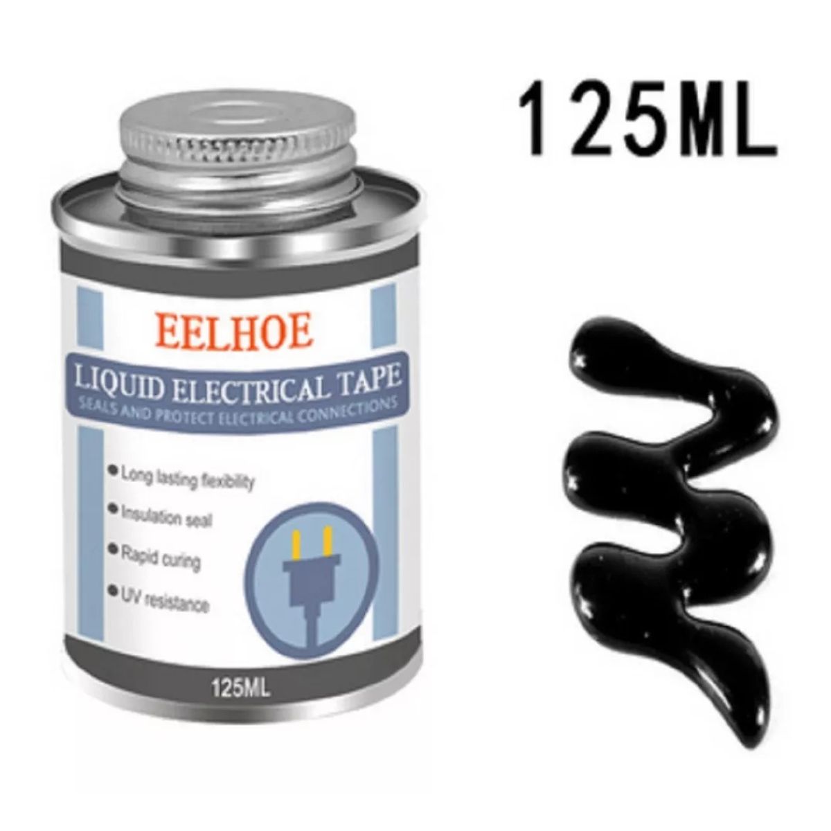 GENERICO - Huincha Aisladora Liquida 125ml Secado Rápido Negra
