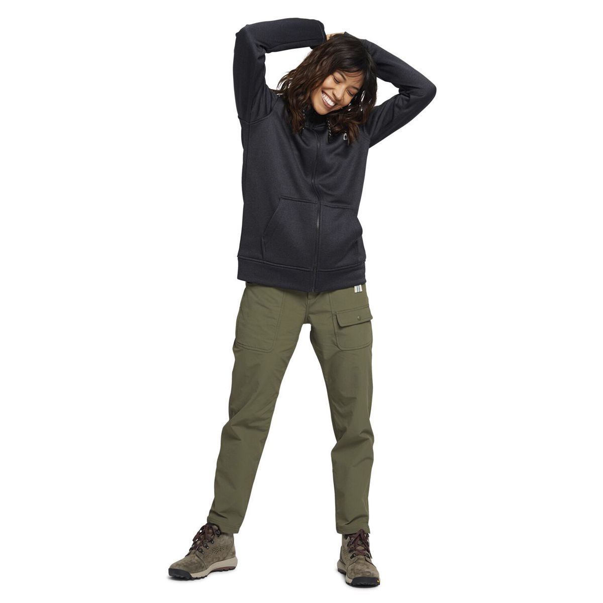 BURTON - Polerón Mujer Oak Full-Zip Negro BURTON